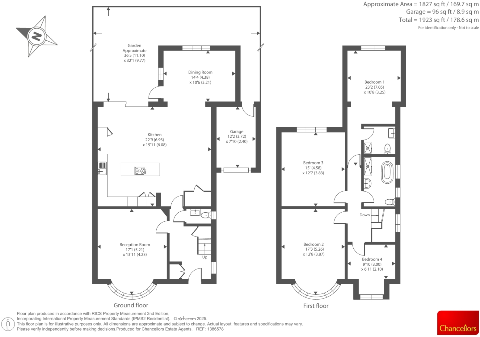 North Crescent, London floorplan