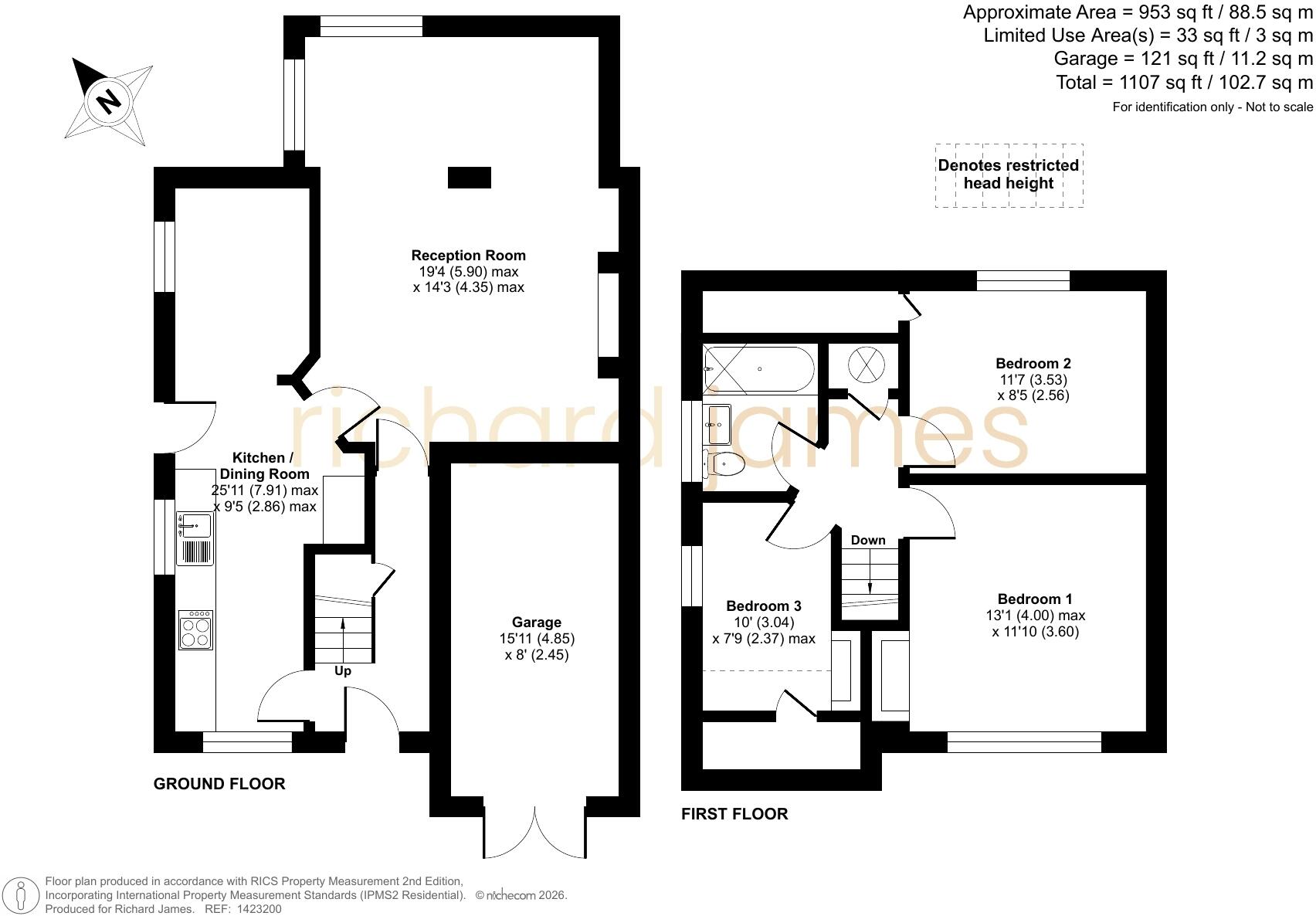 Colebrook Road, Stratton St Margaret, Swindon, SN3 floorplan