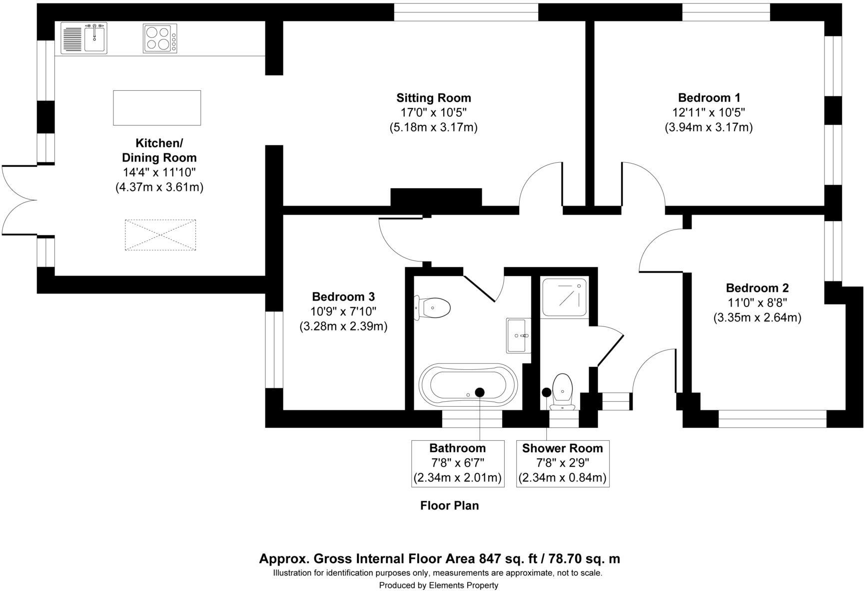 Seafield Way, East Wittering, West Sussex, PO20 floorplan
