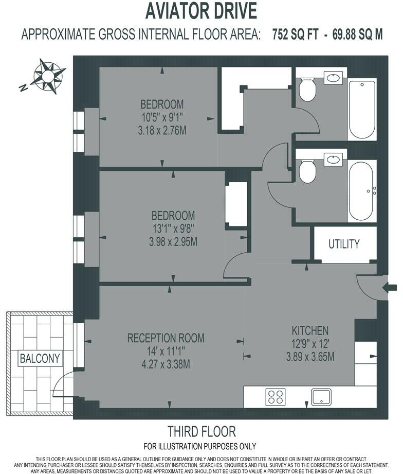 The Maple, 10 Aviator Drive, NW2 floorplan