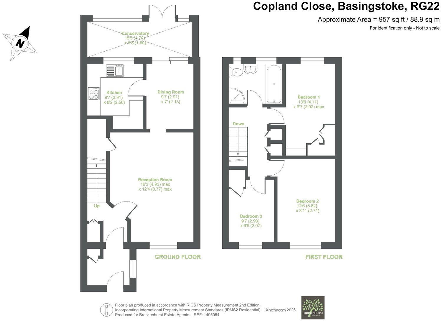 Copland Close, Basingstoke, RG22 4LB floorplan