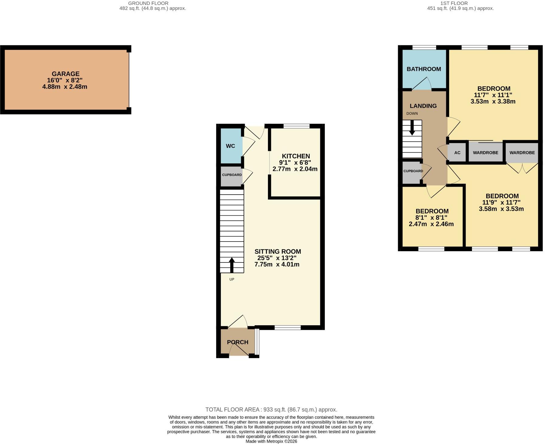 Dixons Road, Market Deeping, PE6 floorplan