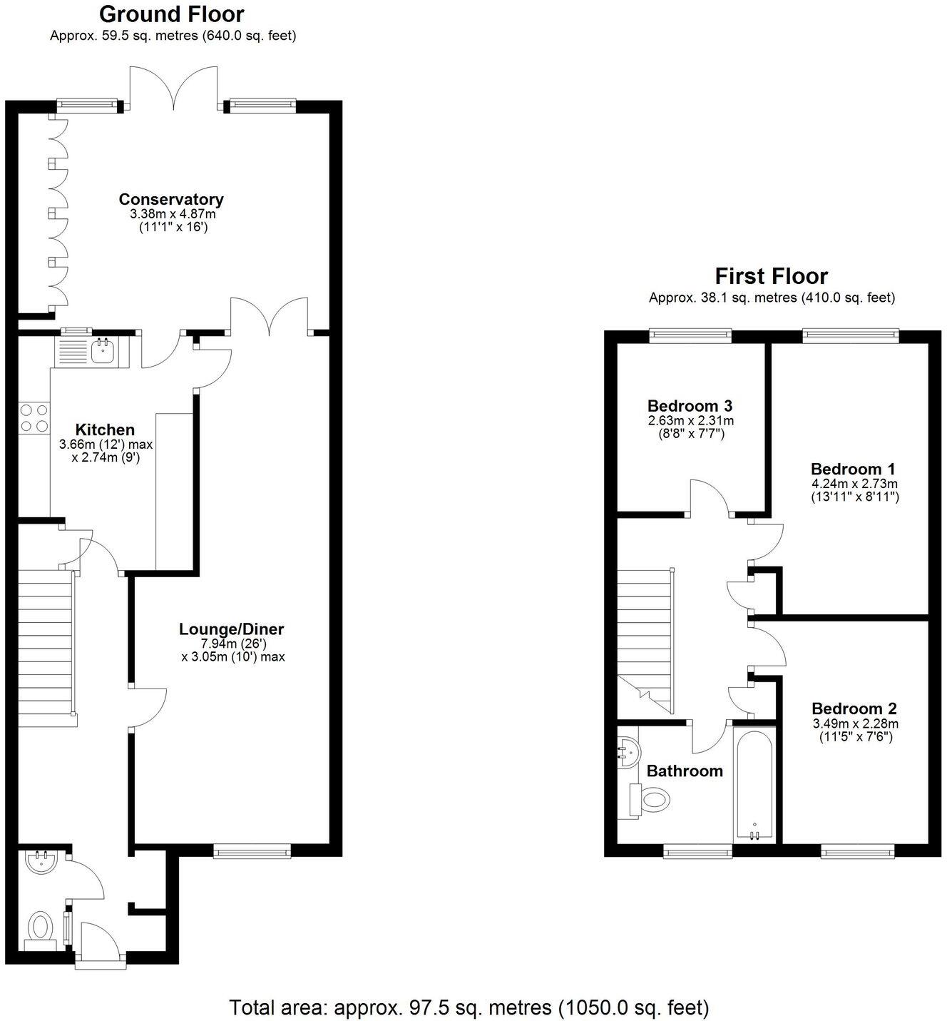 Rettendon Close, Rayleigh, SS6 floorplan
