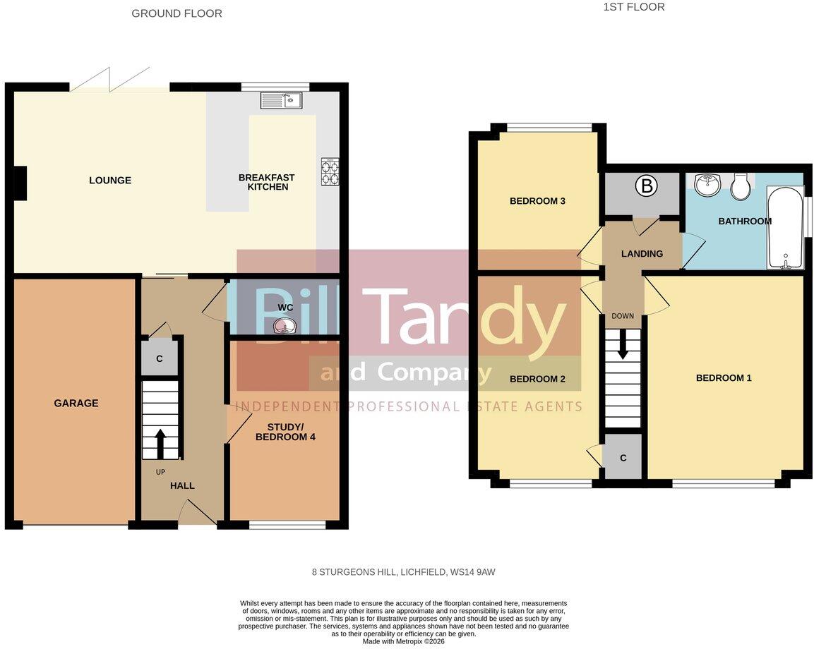 Sturgeons Hill, Lichfield, WS14 floorplan