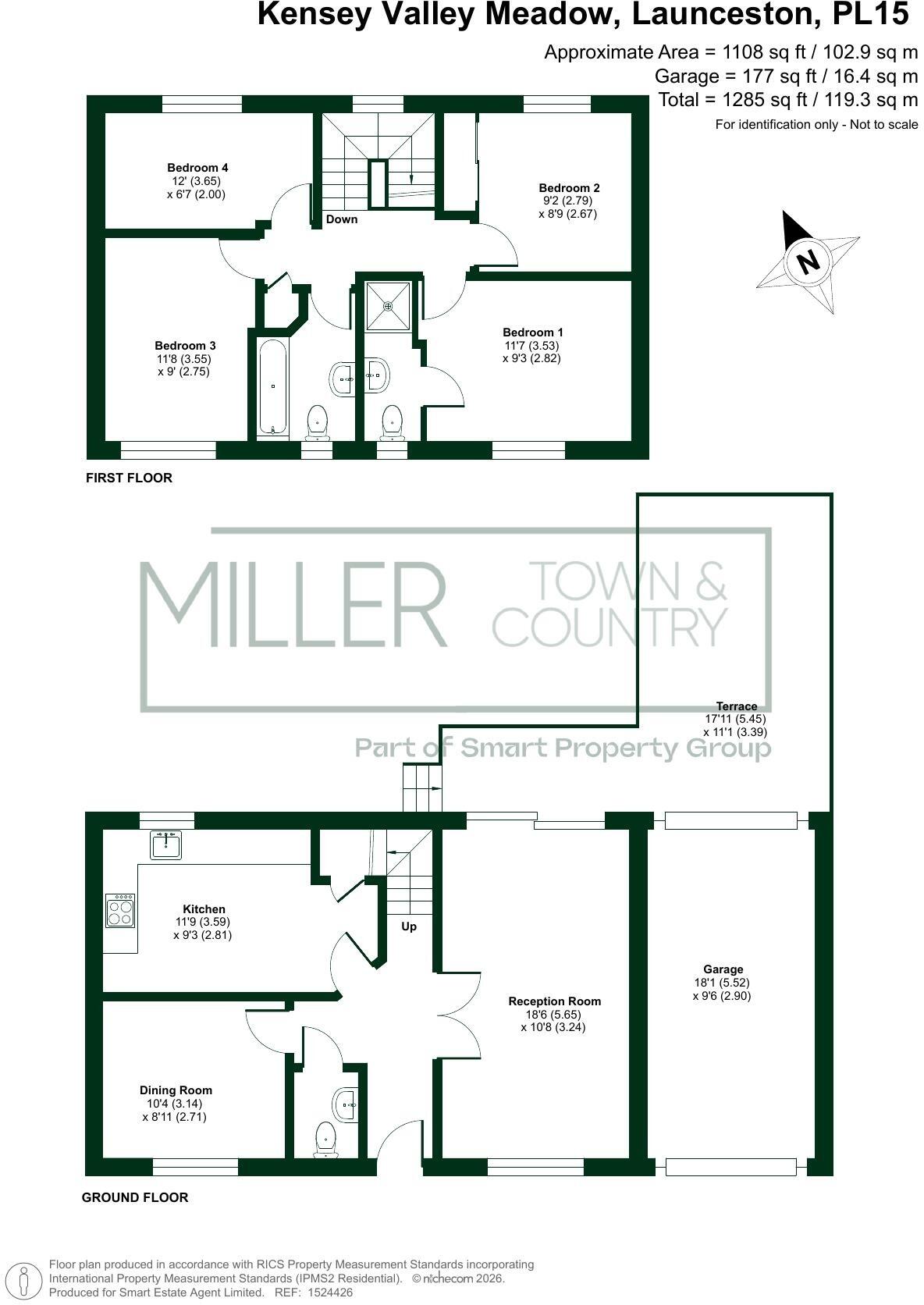 Kensey Valley Meadow, Launceston, Cornwall, PL15 9NB floorplan