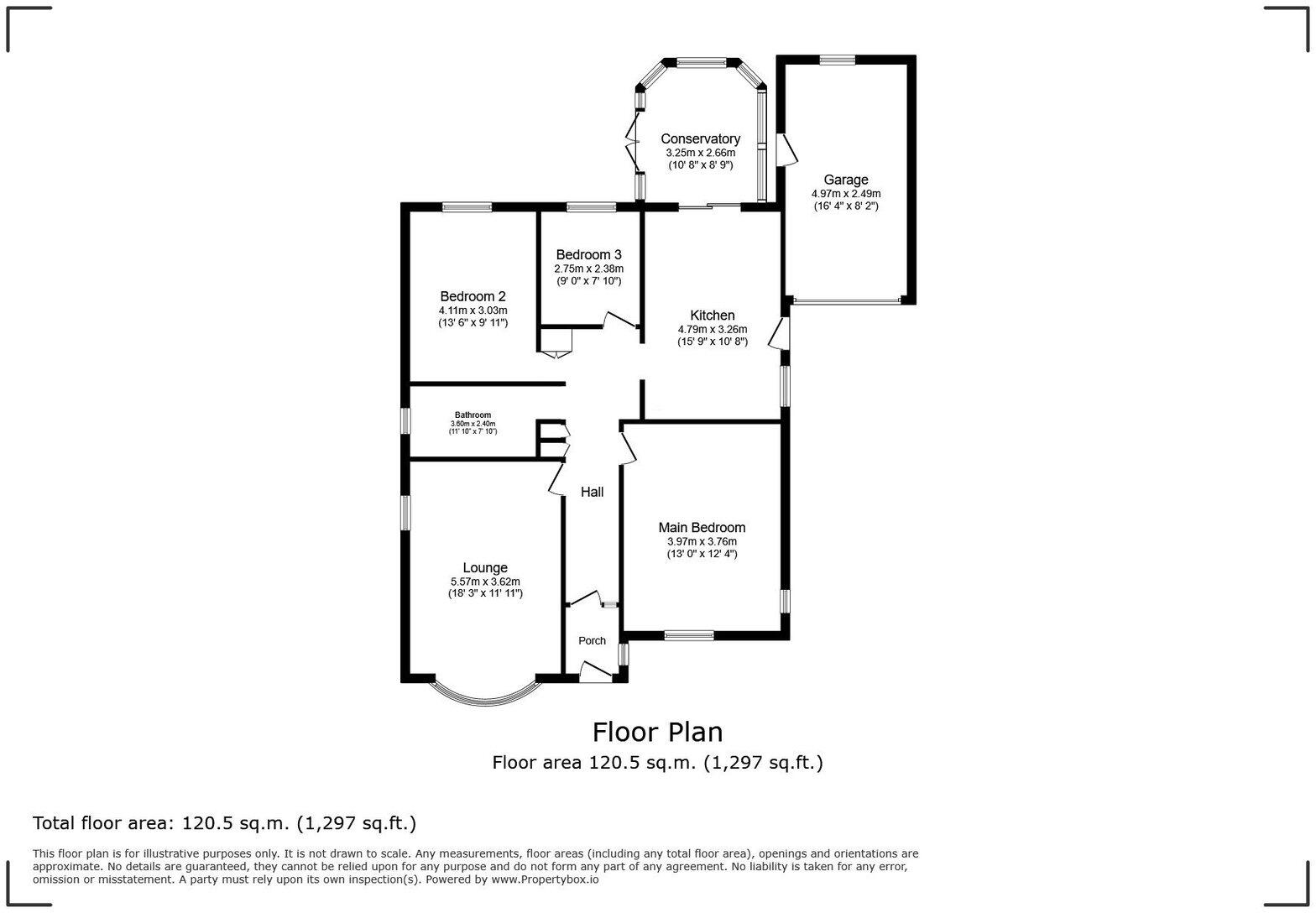 16 Cherry Tree Walk, Rhyl, Denbighshire LL18 4JL floorplan