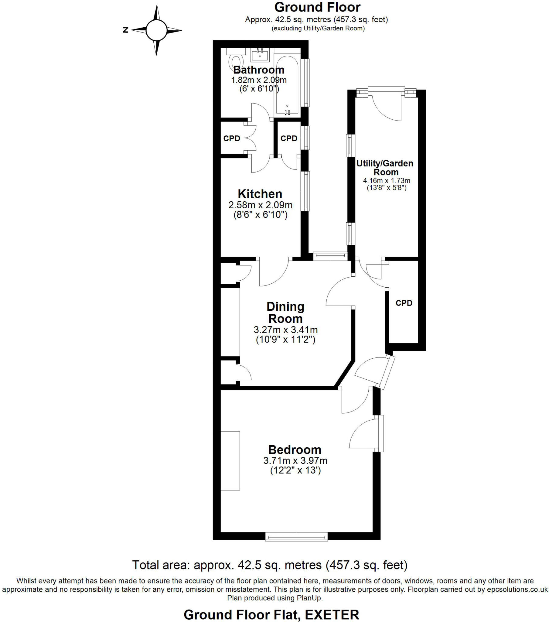 Howell Road, Exeter floorplan