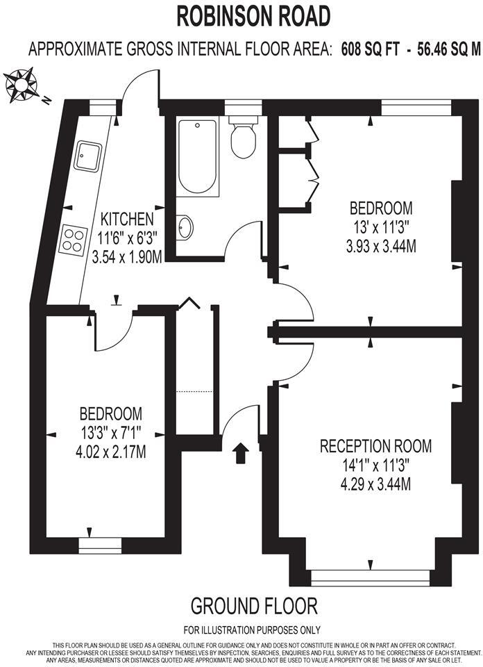 Robinson Road, Tooting floorplan