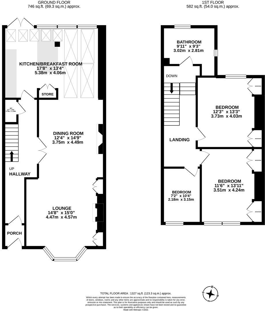 Auburn Gardens, Fenham, Newcastle upon Tyne floorplan
