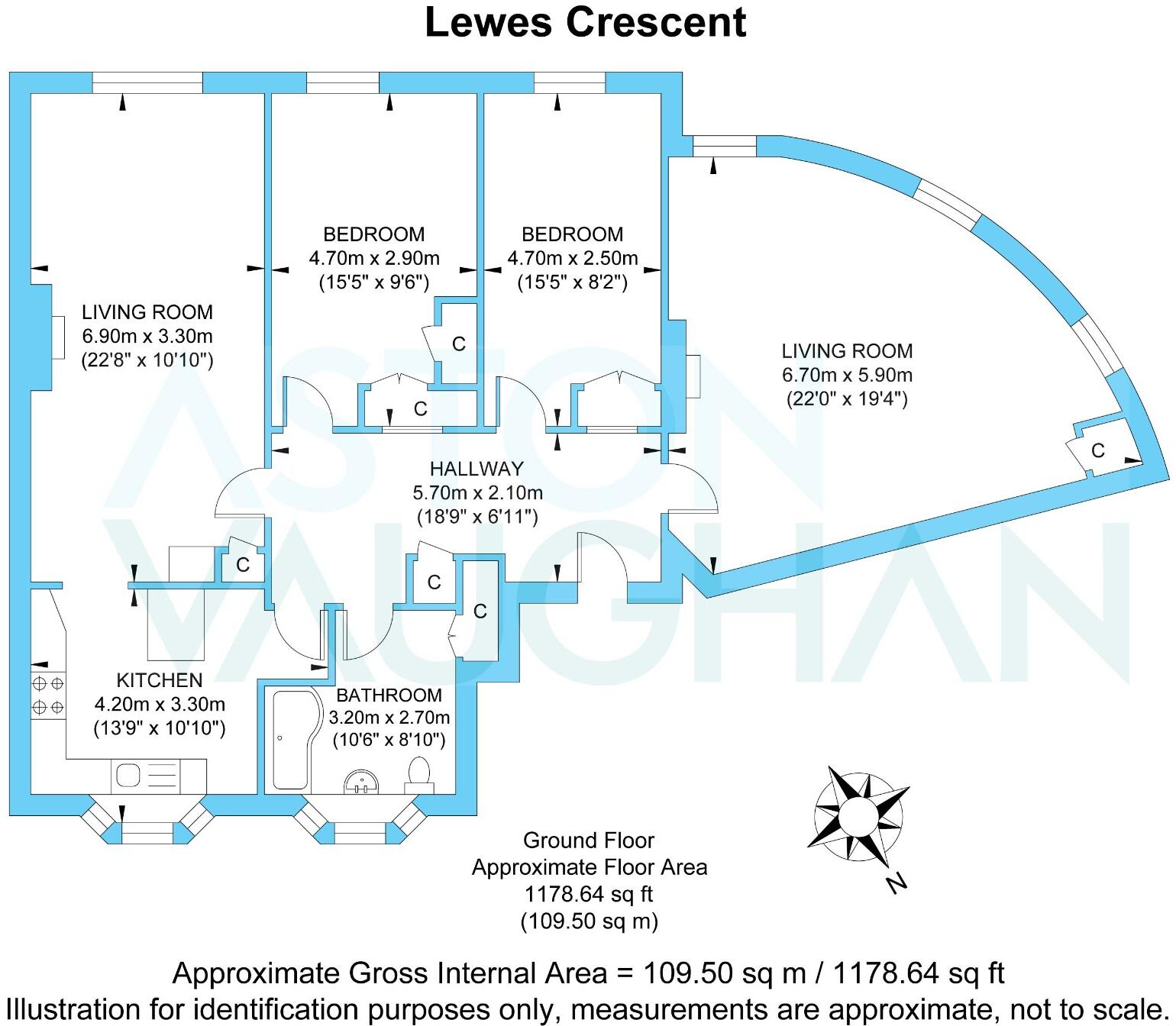 Lewes Crescent, Brighton floorplan