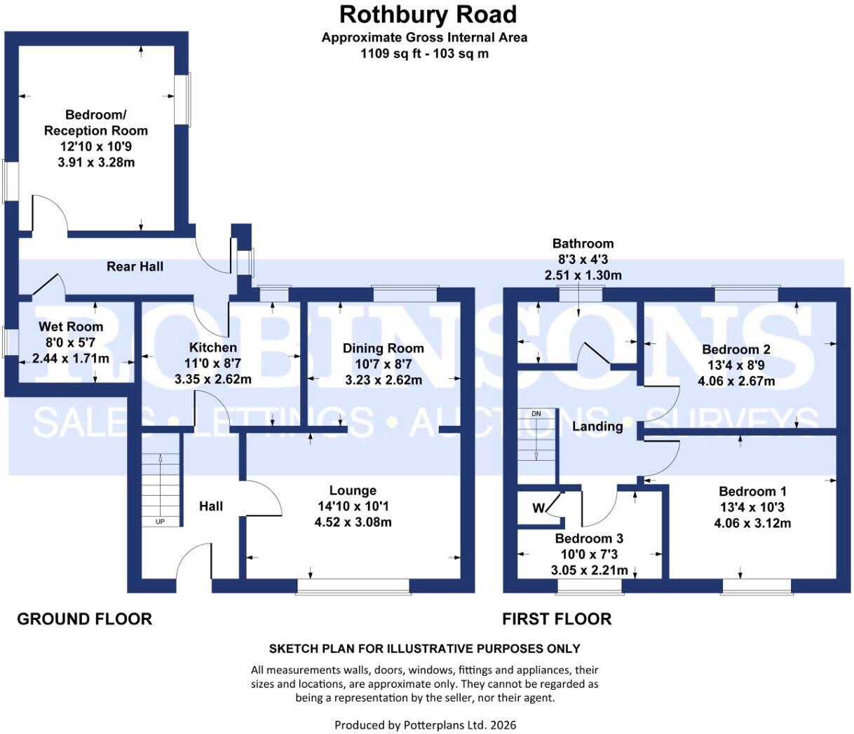Rothbury Road, Newton Hall, Durham floorplan