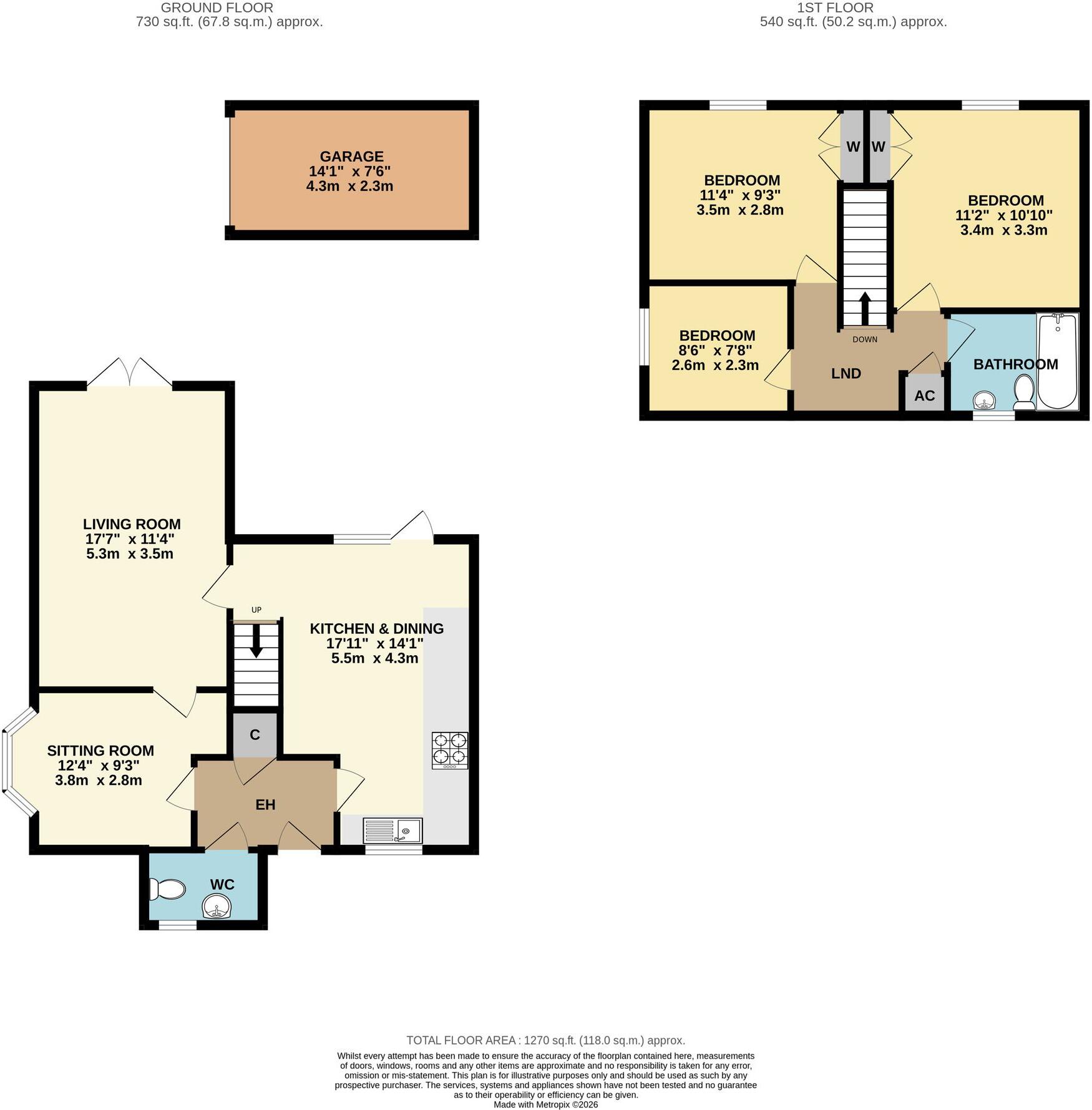 Kingfisher Close, Worcester, WR5 floorplan