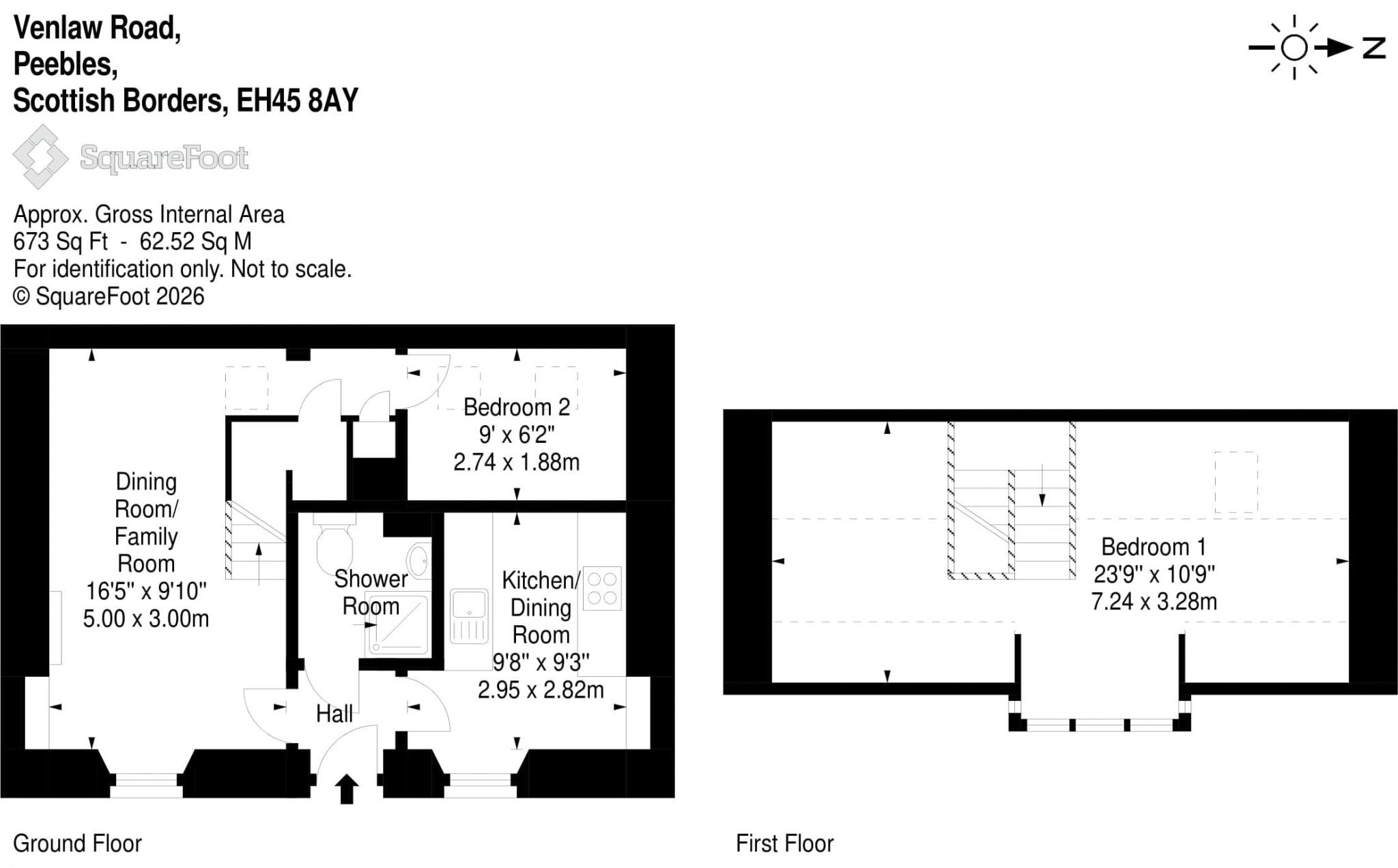 Len Cottage, Venlaw Road, Peebles, EH45 8AY floorplan