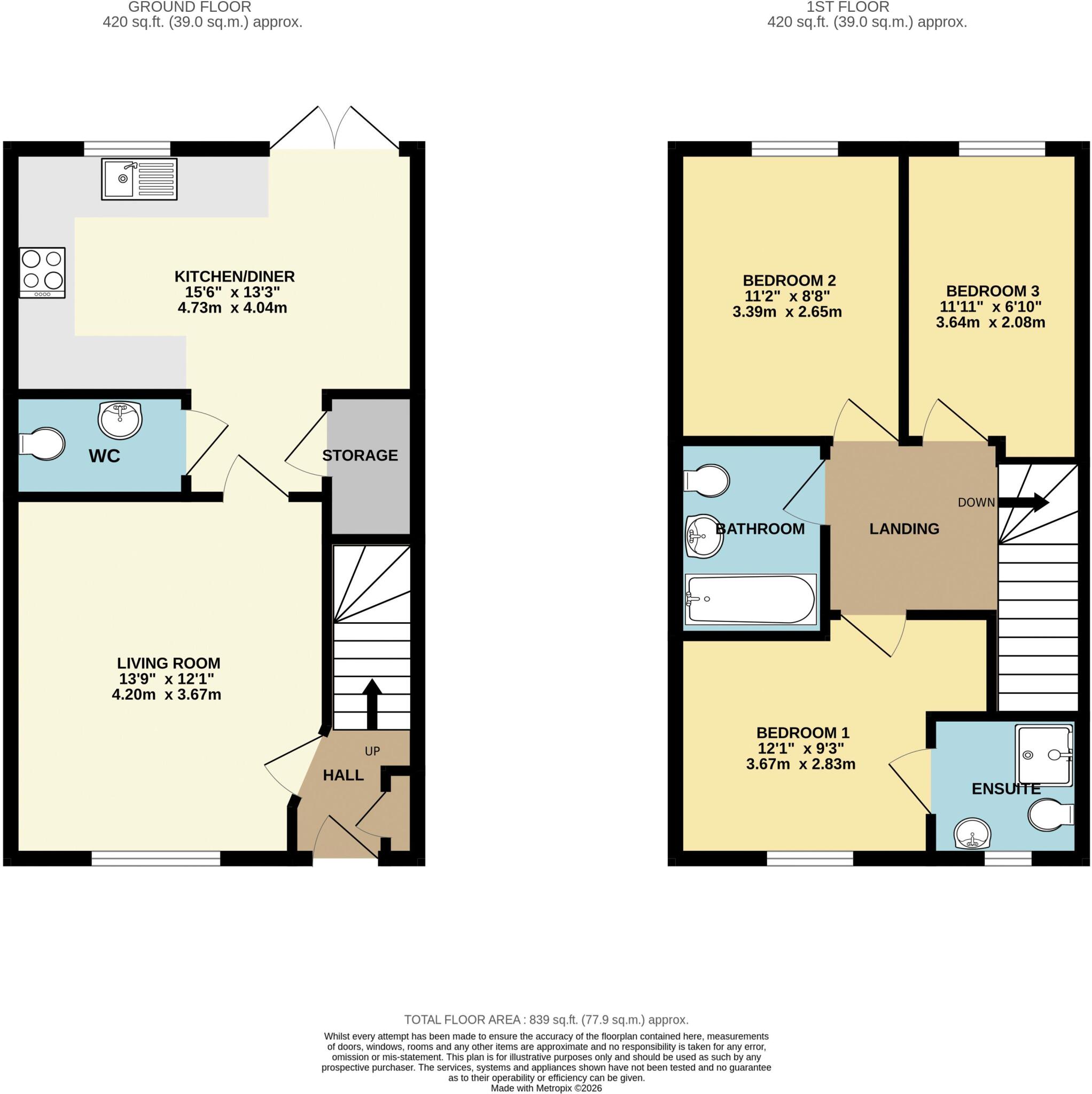 Fogg Close , Waddington, Lincoln  floorplan