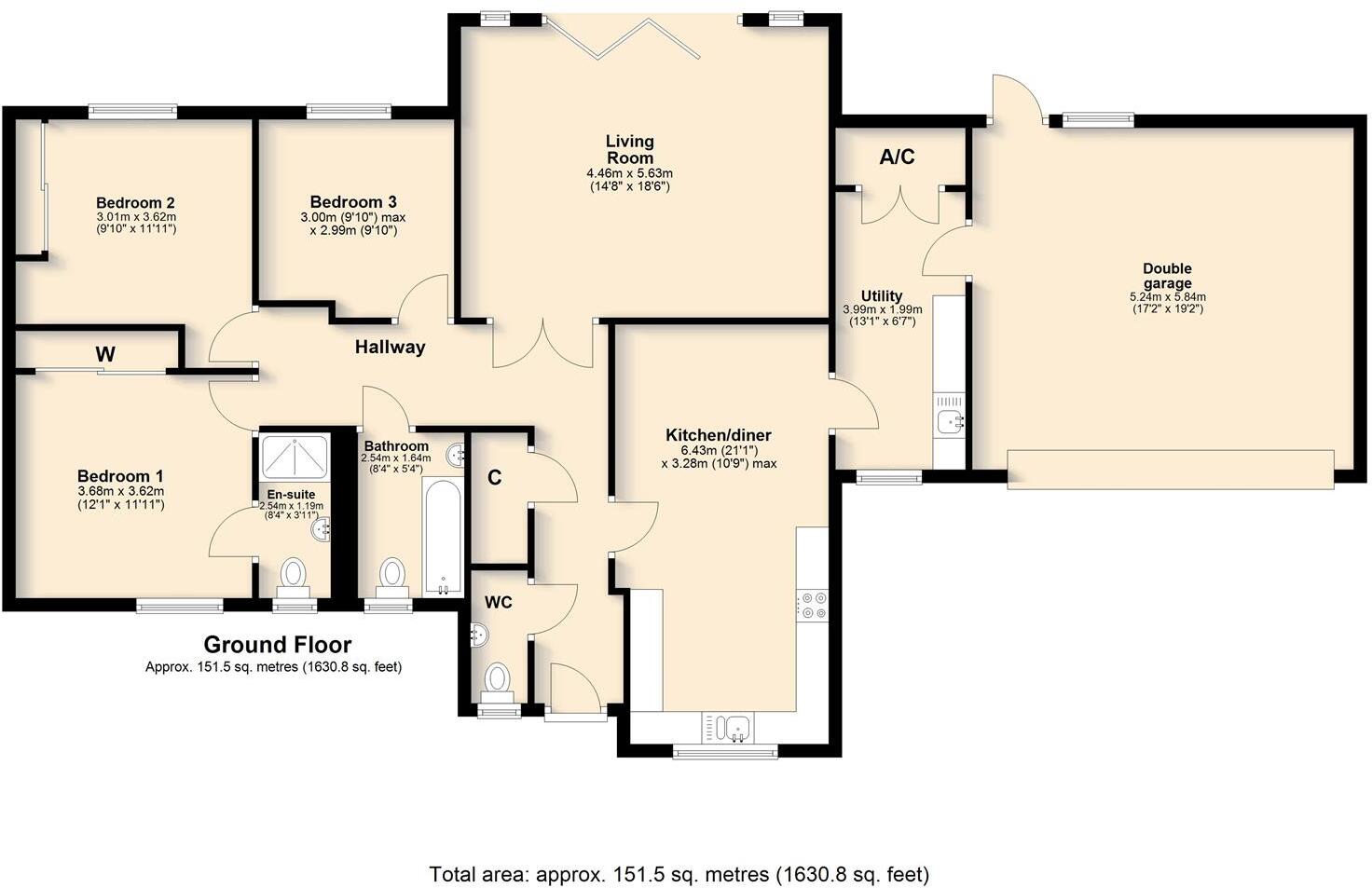 School Lane, Fressingfield floorplan