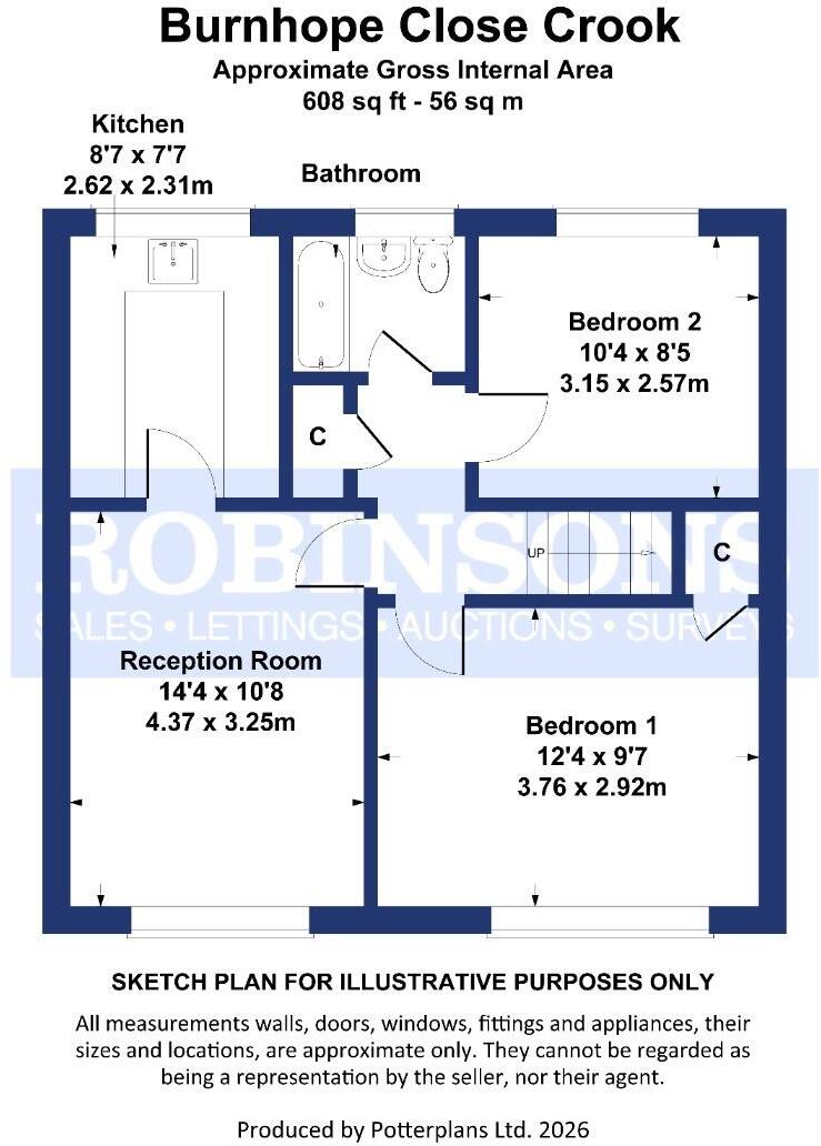 Burnhope Close, Crook floorplan