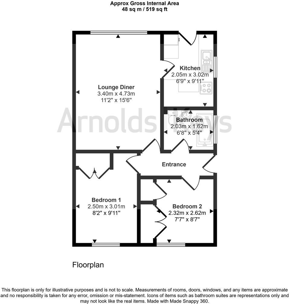 85, Stuart Road, Aylsham, Norwich floorplan