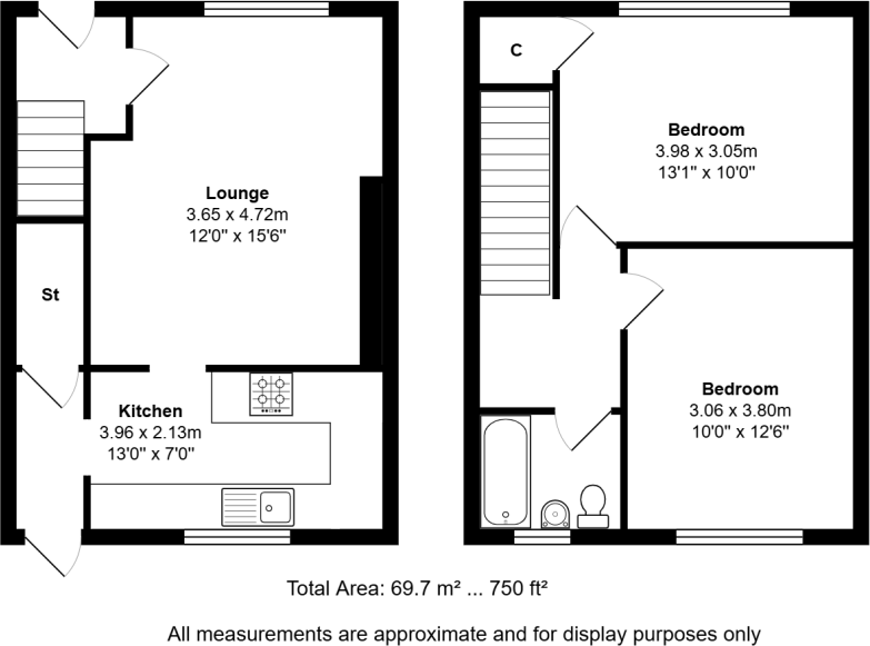 28 Scotia Crescent, Larkhall ML9 1HT floorplan