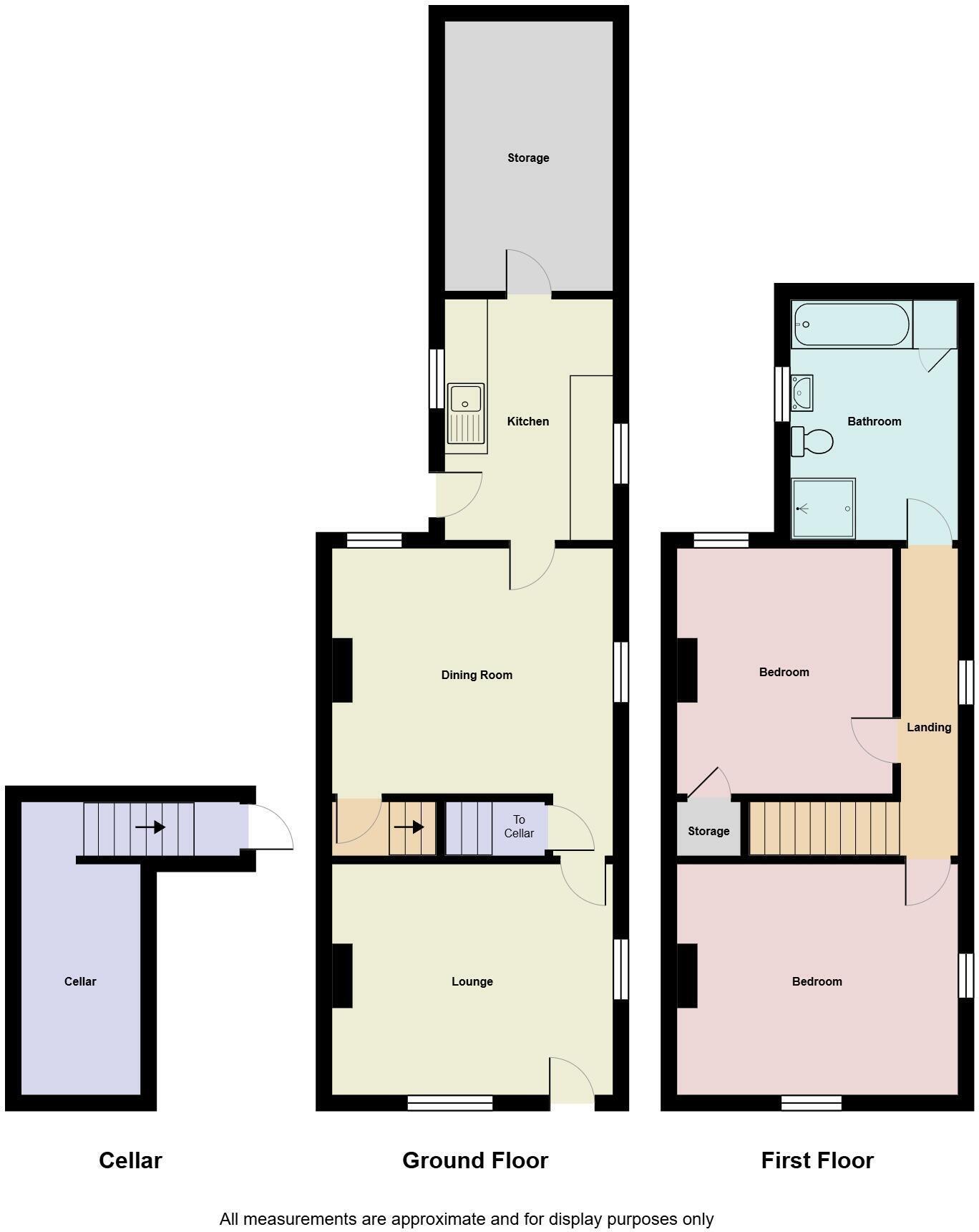 23 Sparrow Street, Smallthorne, Stoke-On-Trent, Staffordshire ST6 1PW floorplan