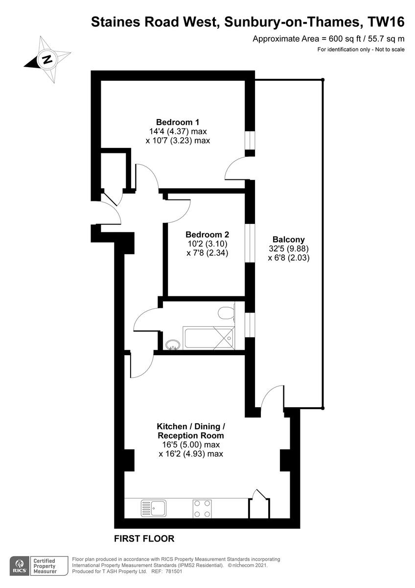 Staines Road West, Sunbury-On-Thames, TW16 floorplan
