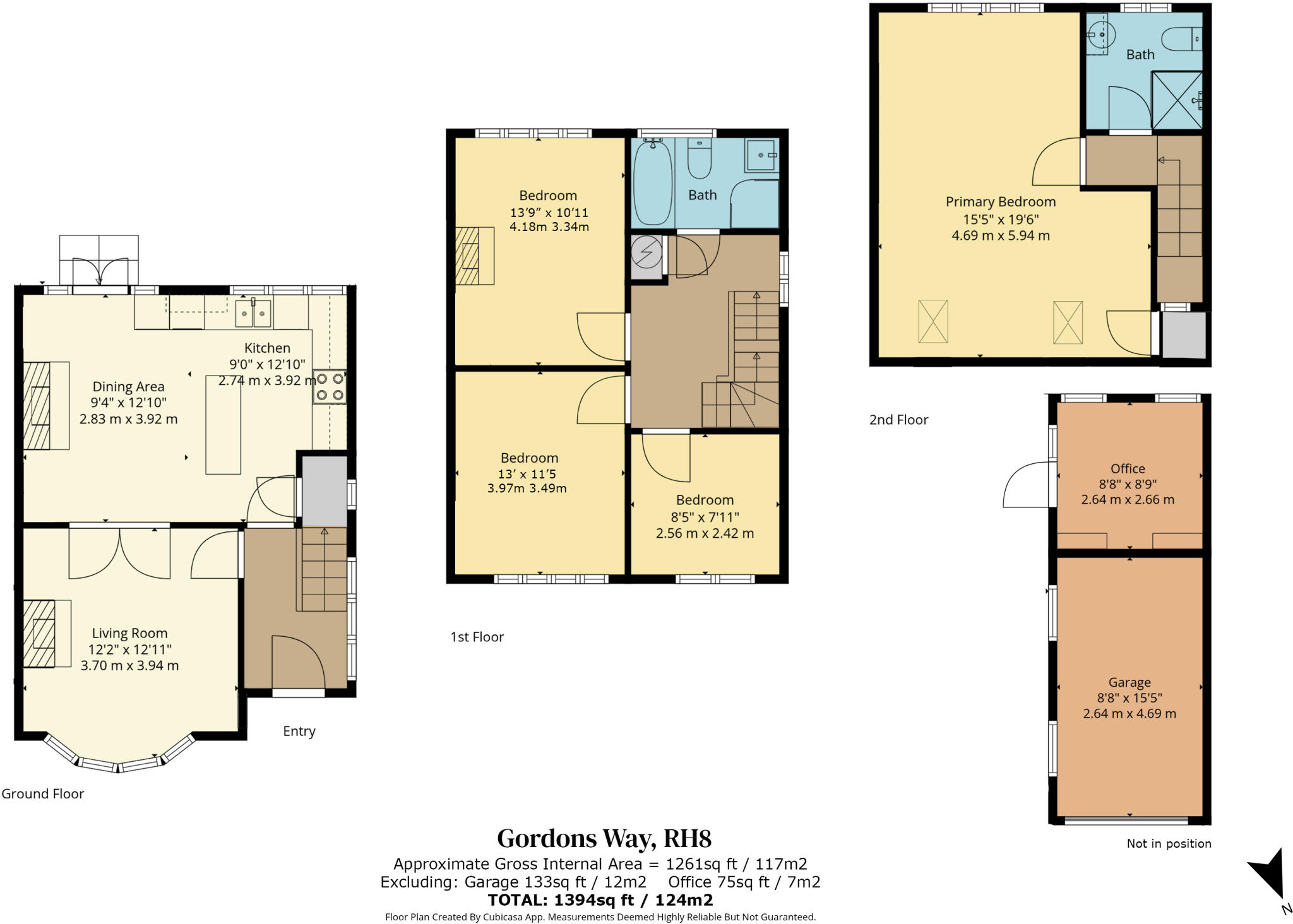 Gordons Way, Oxted, Surrey, RH8 floorplan