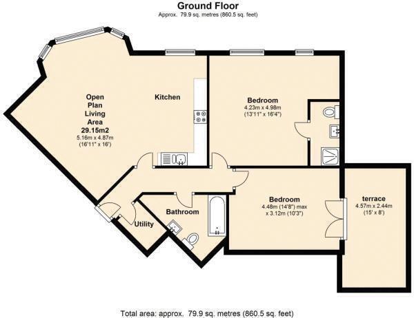 Montagu Gardens, Wallington floorplan