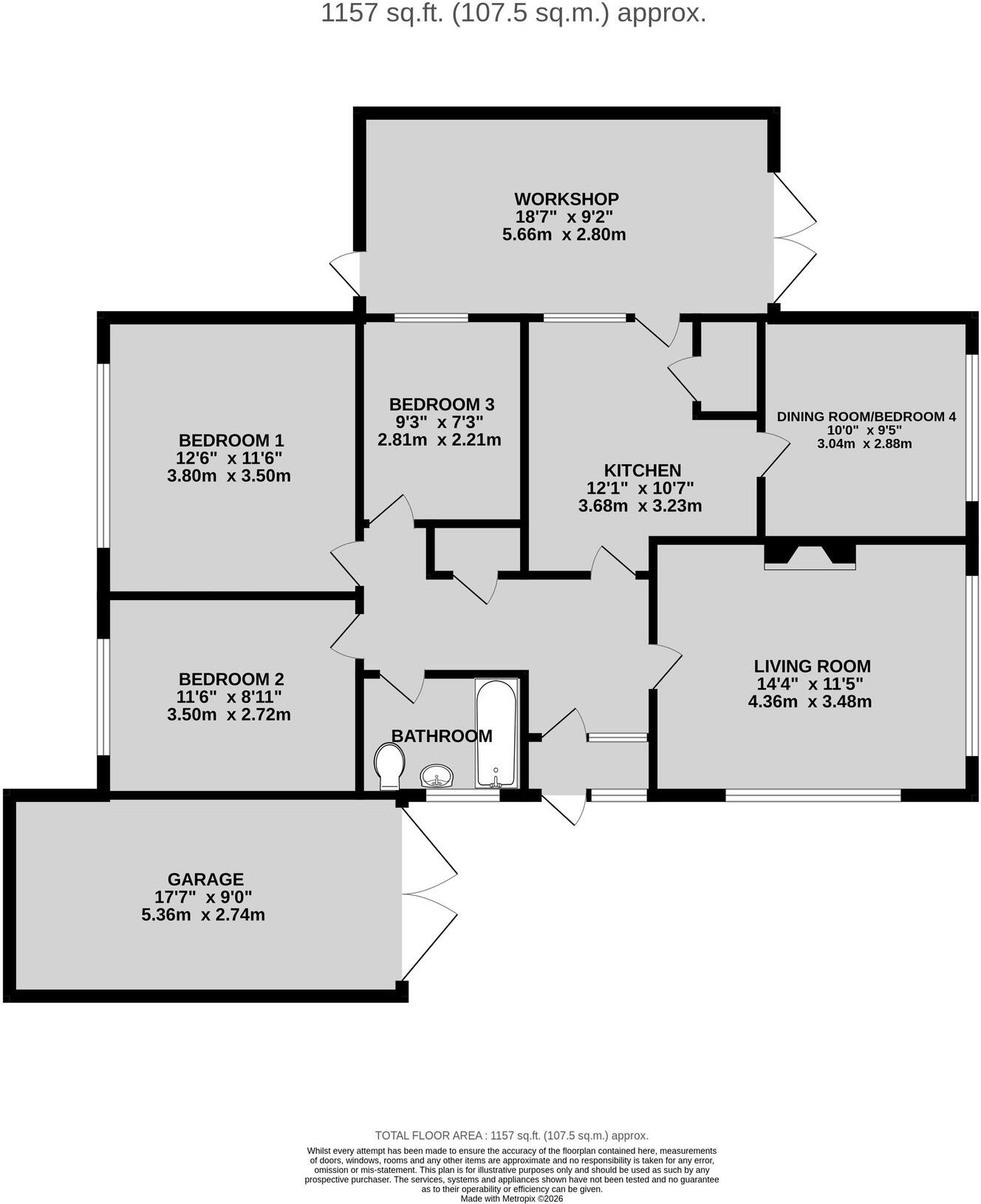 The Lane, Hempton OX15 0QT floorplan