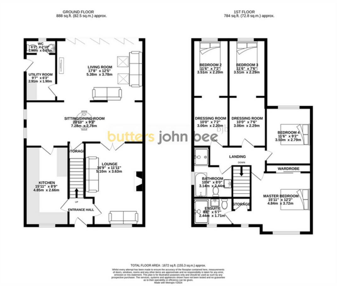 Byron Close, Rode Heath floorplan