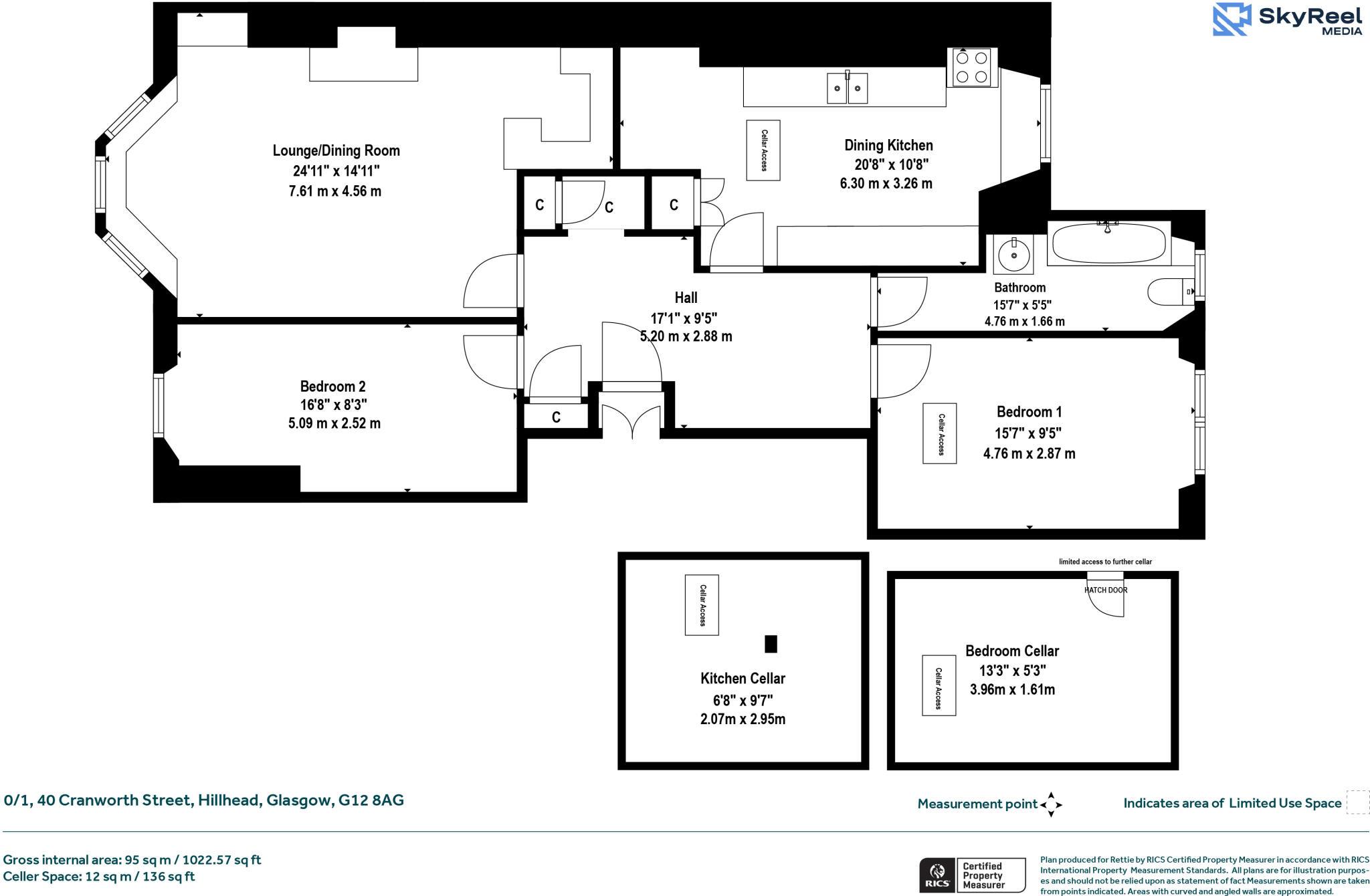 Cranworth Street, Hillhead, Glasgow floorplan