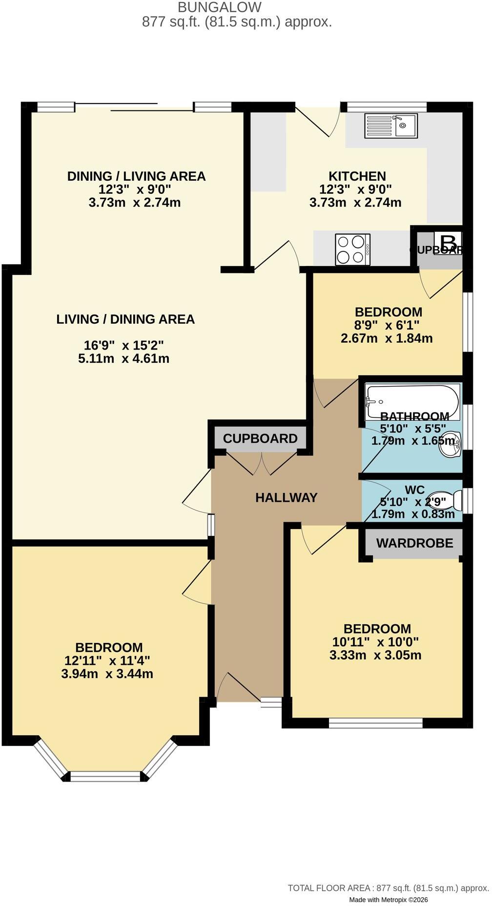 Eastwood Road, 130FT GARDEN, Rayleigh, SS6 floorplan