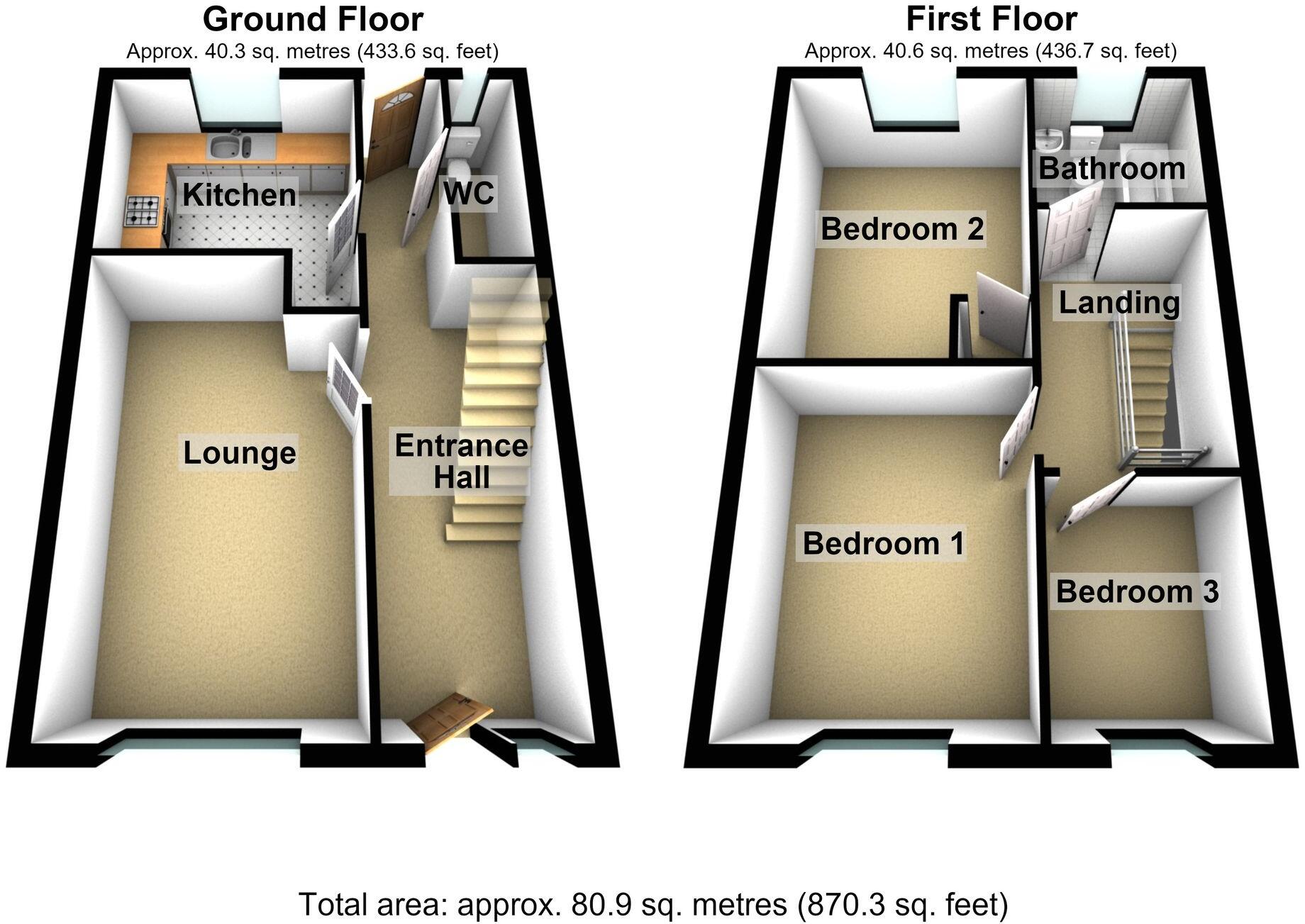 Waun Llwyn Crescent, Blackwood, NP12 floorplan