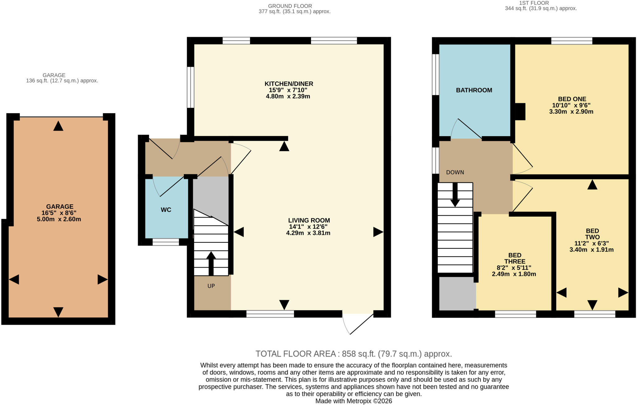 Clover Field, Lychpit, Basingstoke, Hampshire, RG24 floorplan