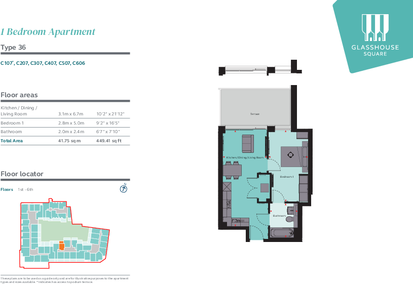 Glasshouse Square, Bristol Bristol BS1 floorplan