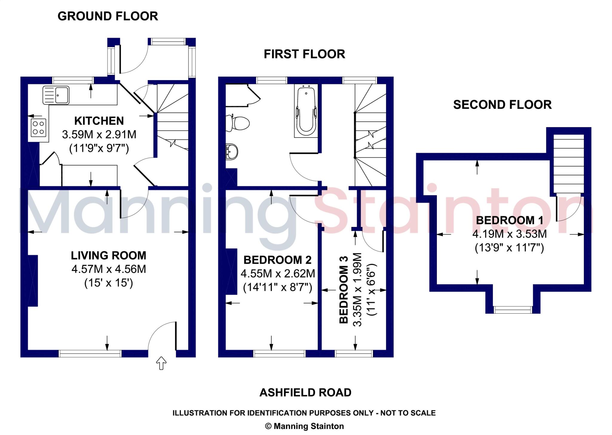 Ashfield Road, Morley, Leeds, West Yorkshire floorplan