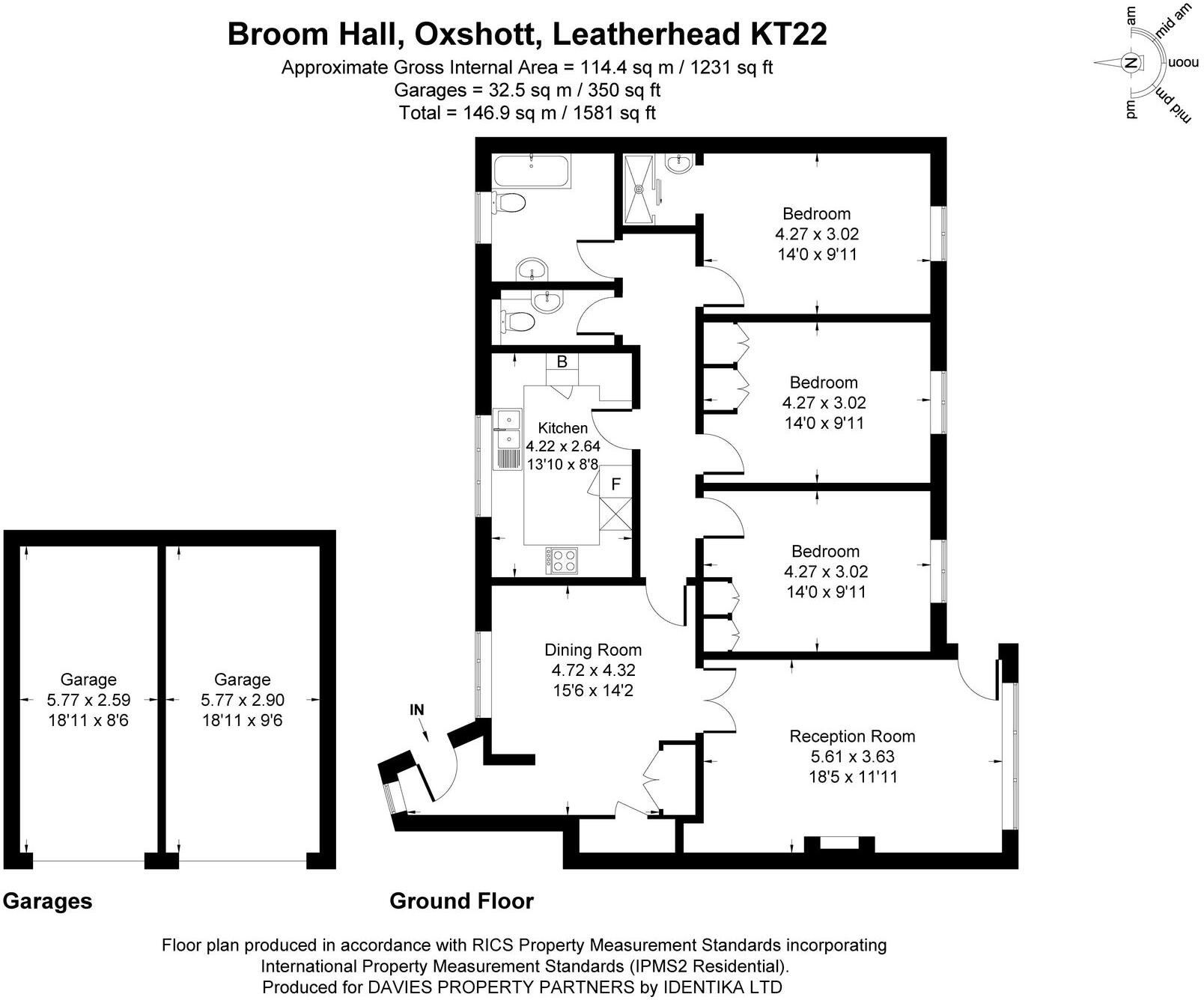 Broom Hall, Oxshott, KT22 floorplan