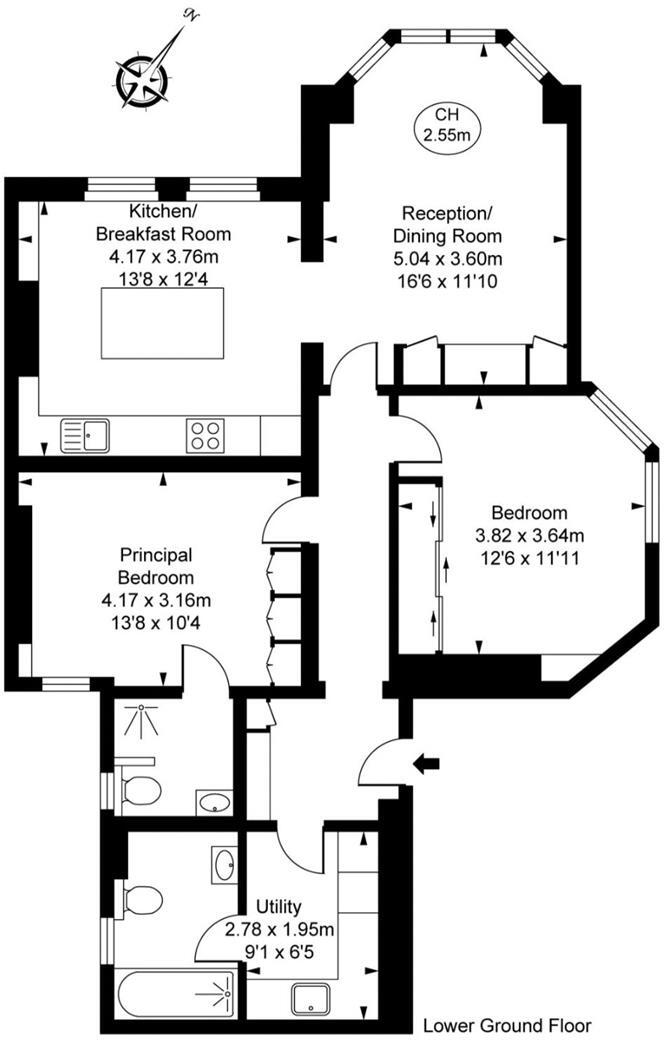 Queen's Club Gardens, London W14 floorplan