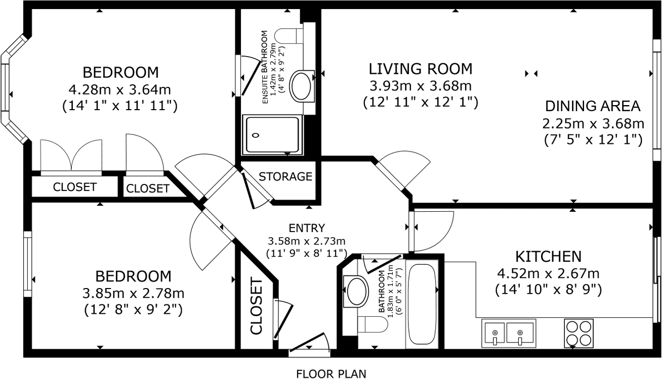 55, Beechwood Gardens, Stirling, FK8 floorplan