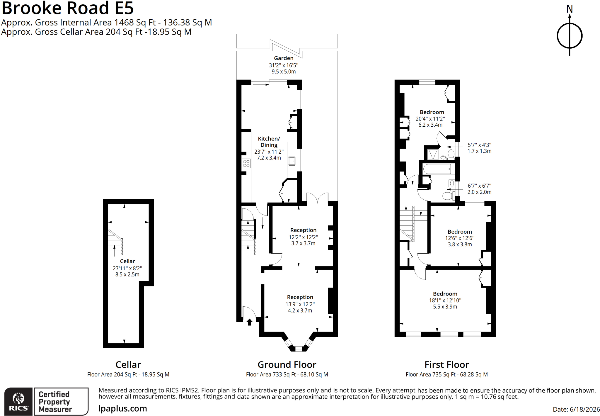 Brooke Road, London floorplan
