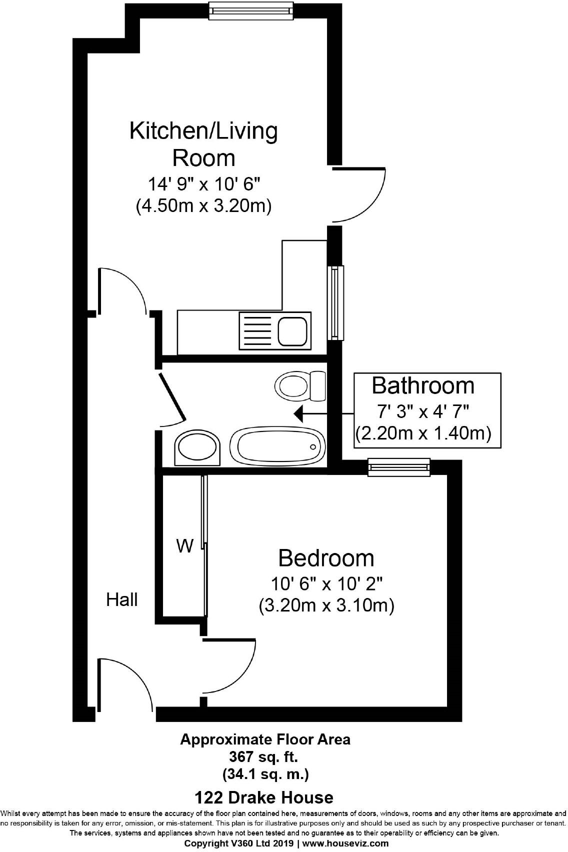 Drake House, Stepney Way, Whitechapel, E1 floorplan