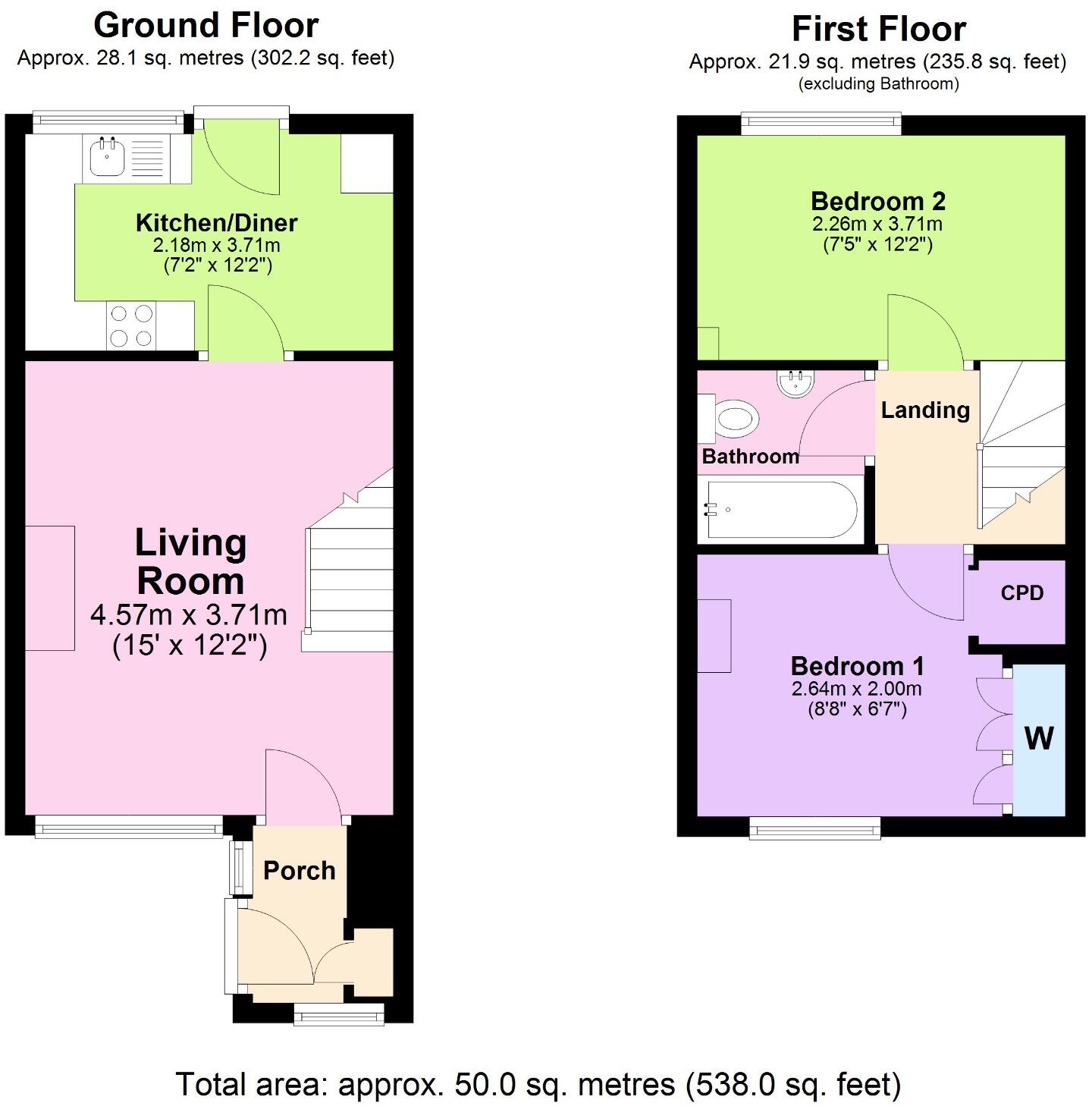Galsworthy Road, Totton, Southampton floorplan