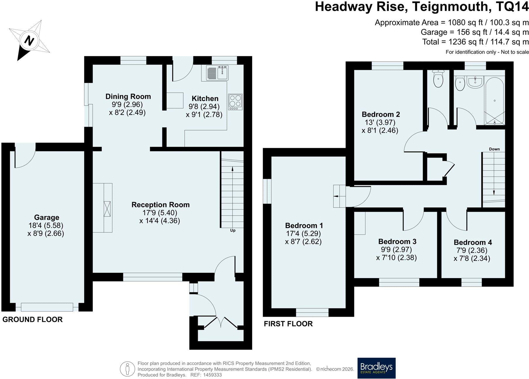 Headway Rise, Teignmouth, Devon floorplan
