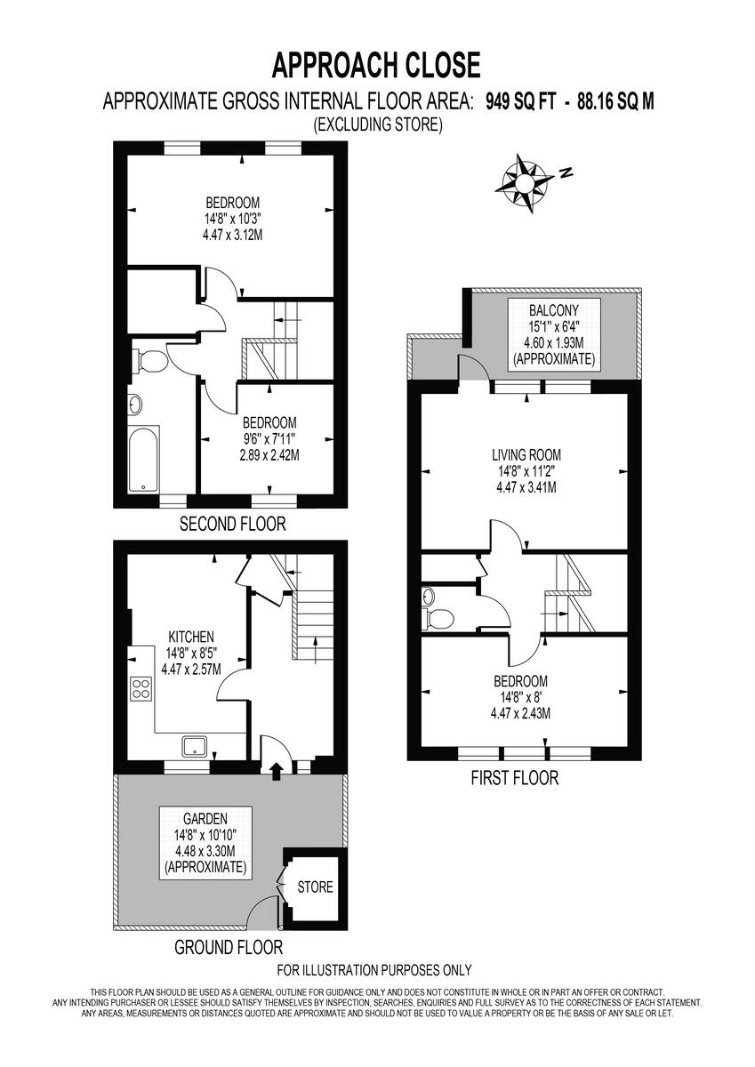 Approach Close, London N16 floorplan