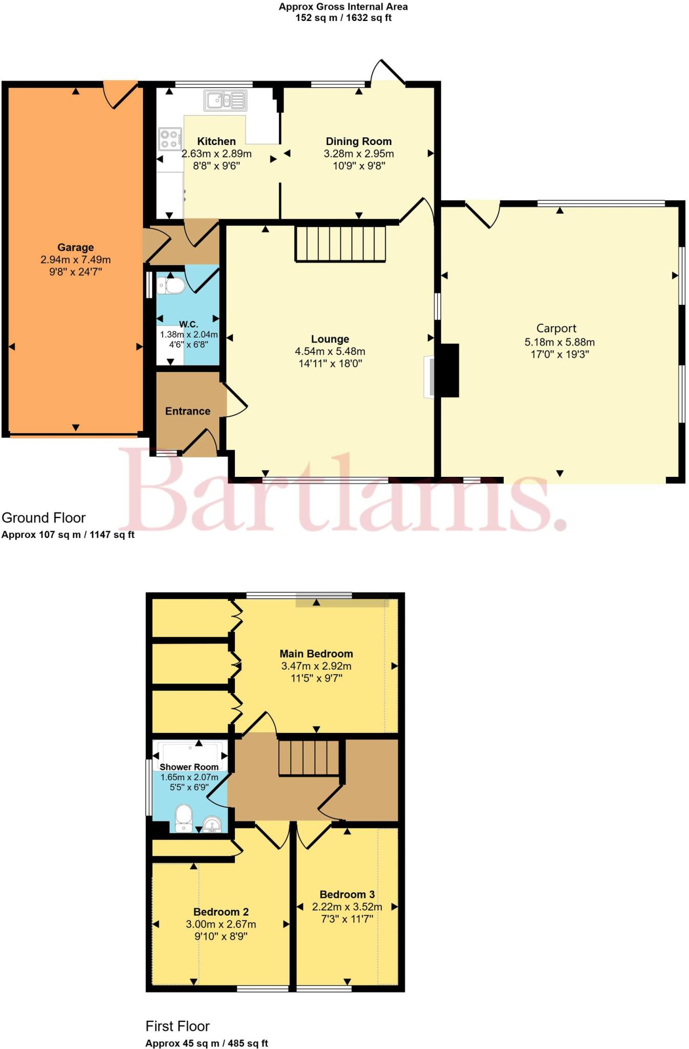 Orton Lane, Wombourne, WV5 floorplan
