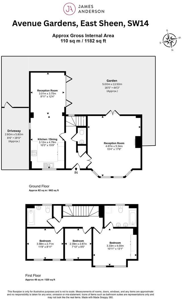 Avenue Gardens, East Sheen, SW14 floorplan
