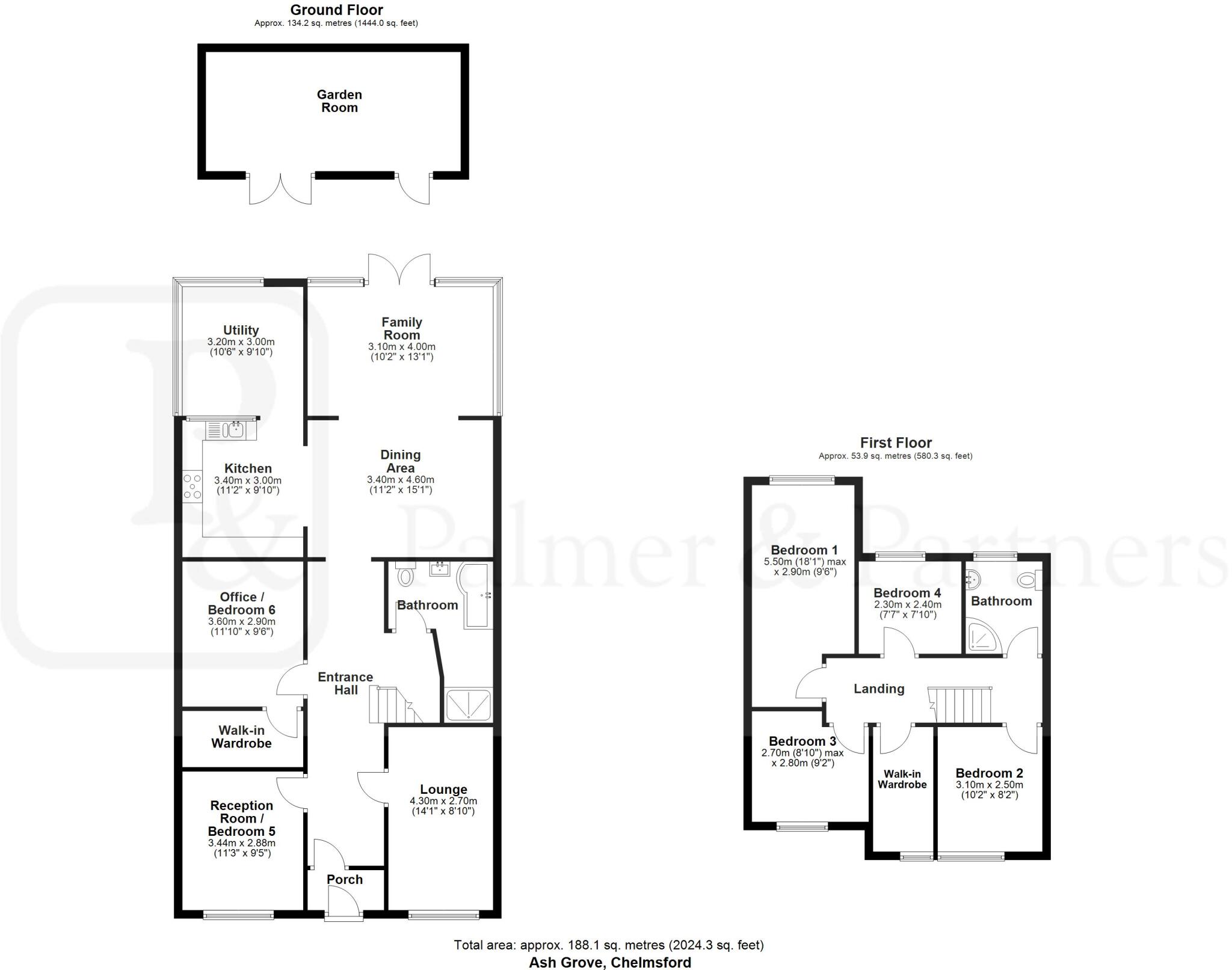 Ash Grove, Chelmsford, Essex, CM2 floorplan