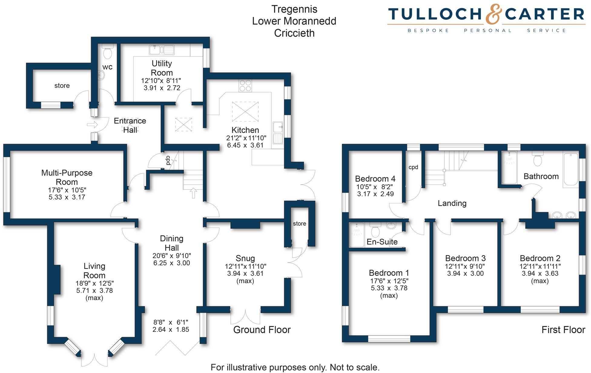 Lower Morannedd, Criccieth, LL52 floorplan