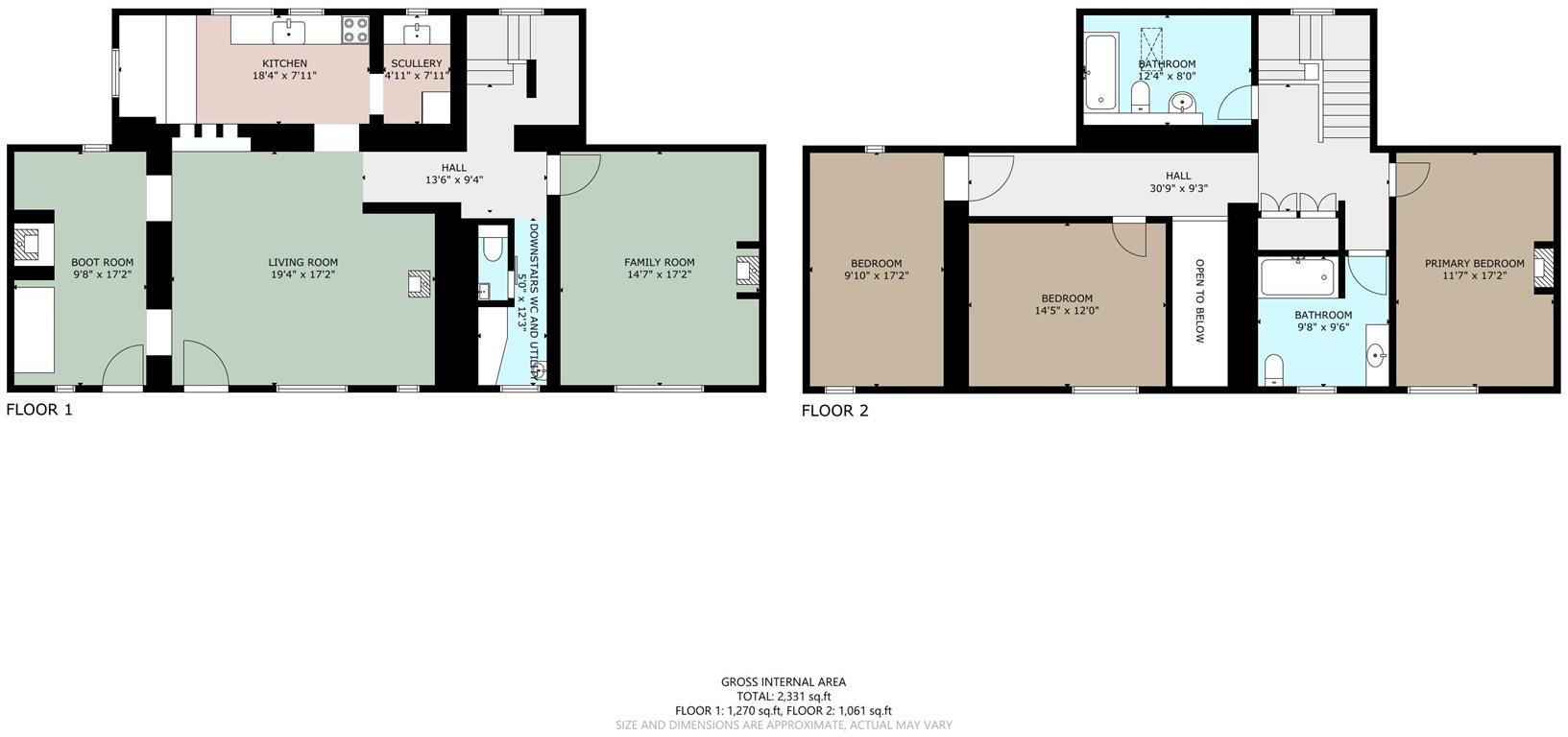 Hesket Newmarket, Wigton floorplan