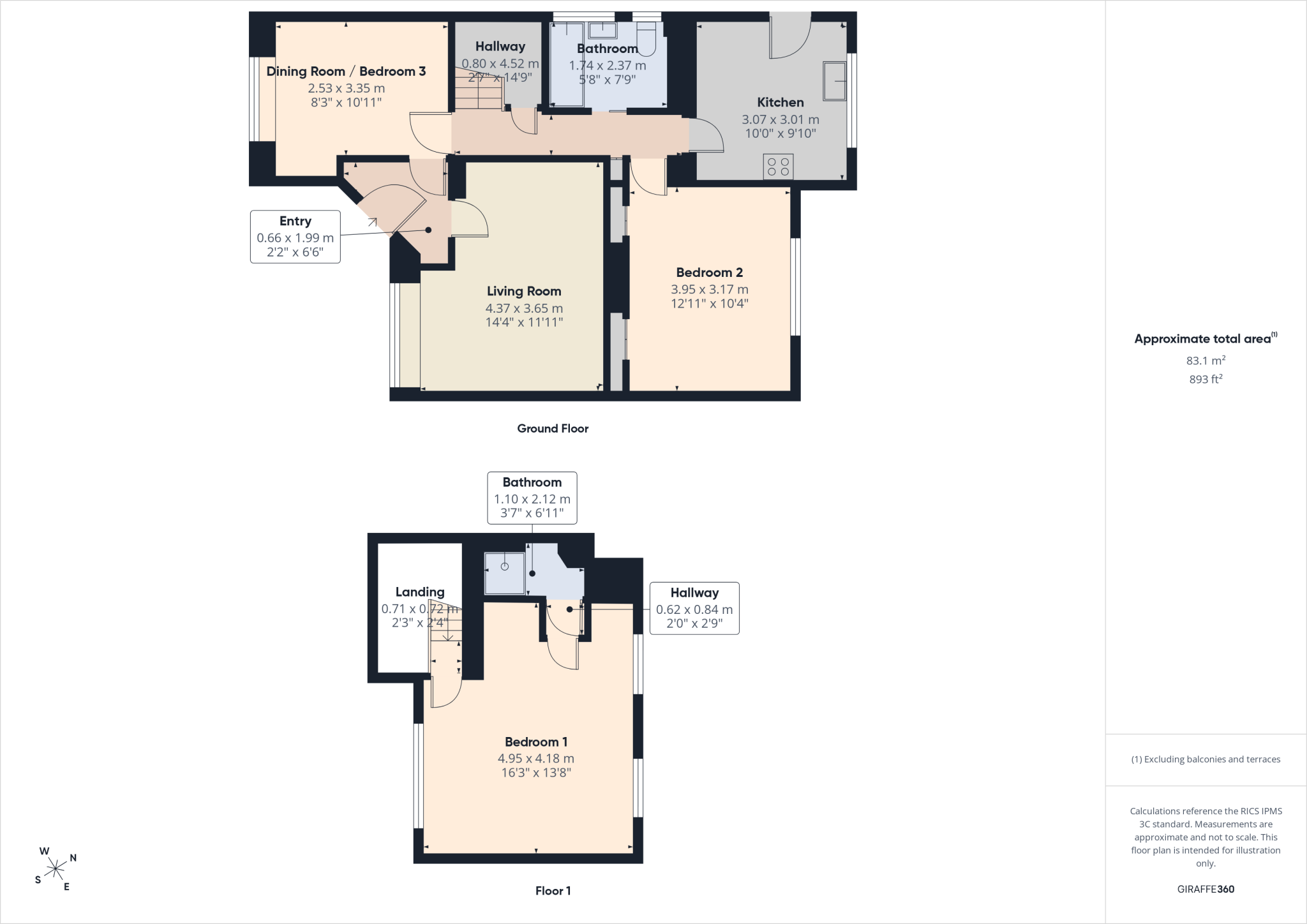 Ash Grove, Feltham, Middlesex, TW14 floorplan