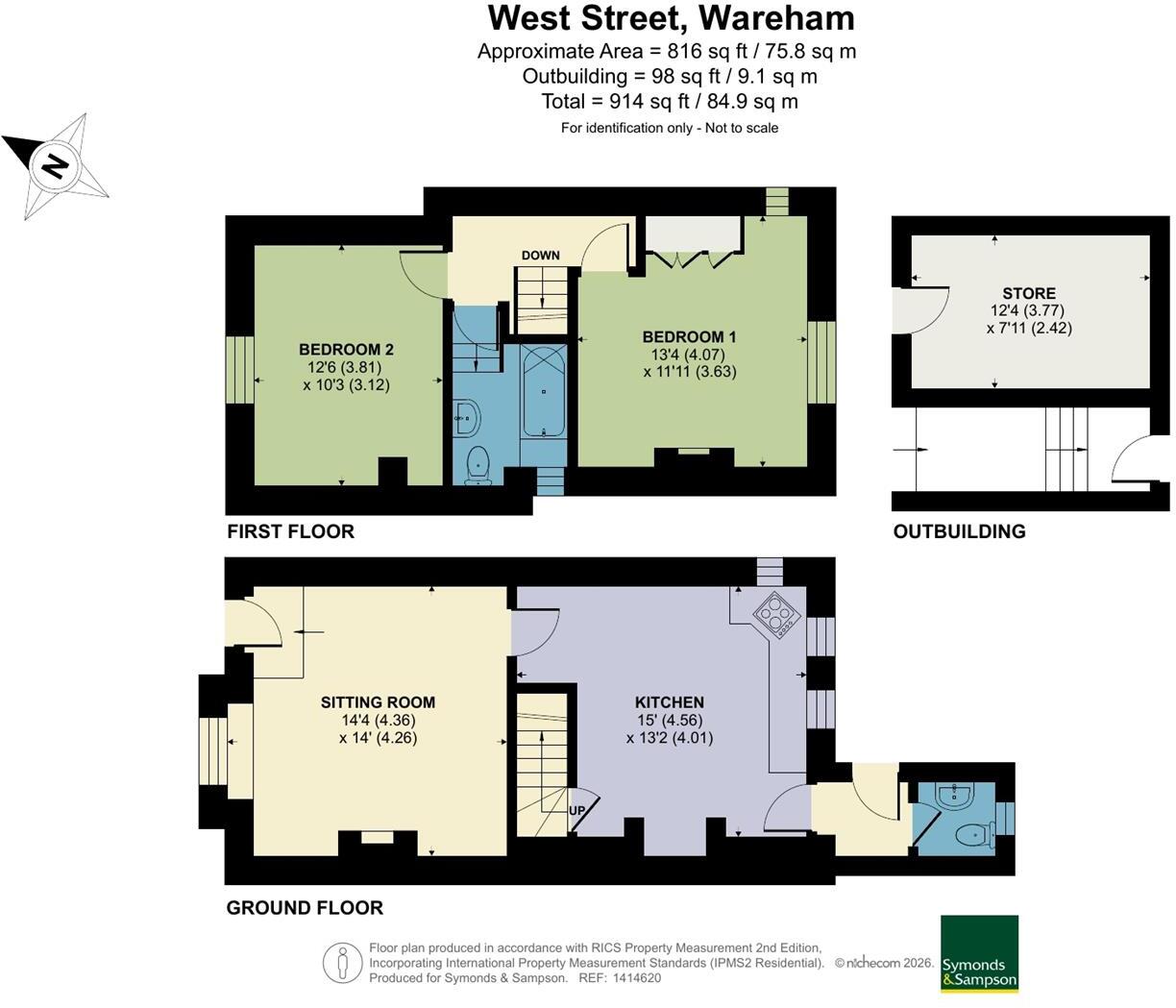 West Street, Wareham floorplan
