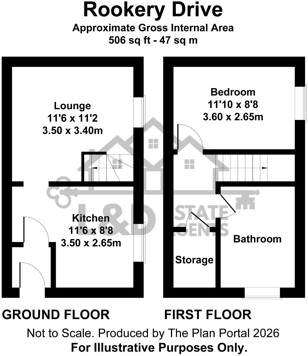 Rookery Drive, Bushmead, Luton, Bedfordshire, LU2 7FG floorplan